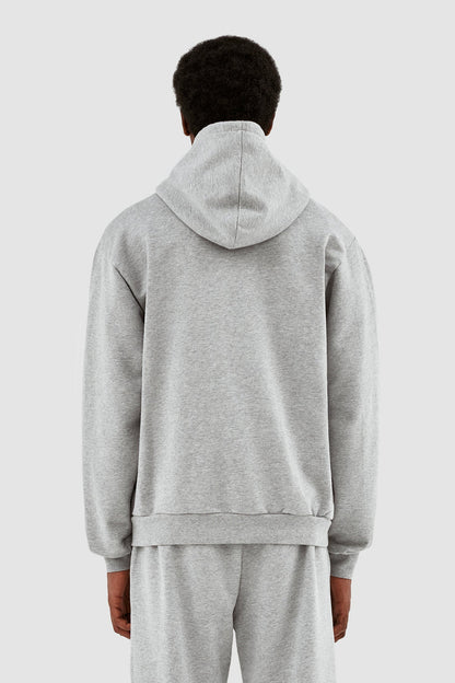 HARMON PIXEL LOGO HOODIE GREY