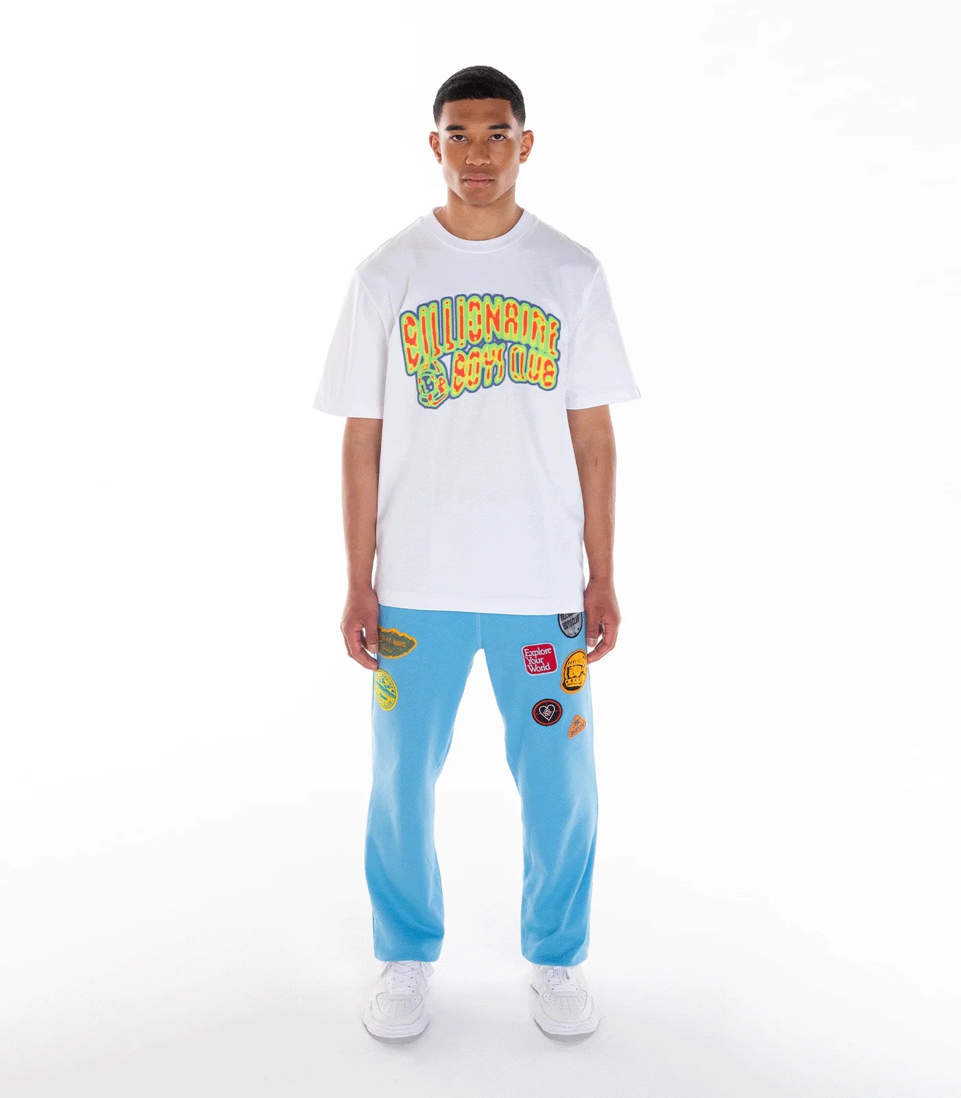 HEAT MAP ARCH LOGO TEE WHITE