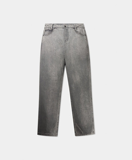 AMBA WAX RELAXED JEANS GREY