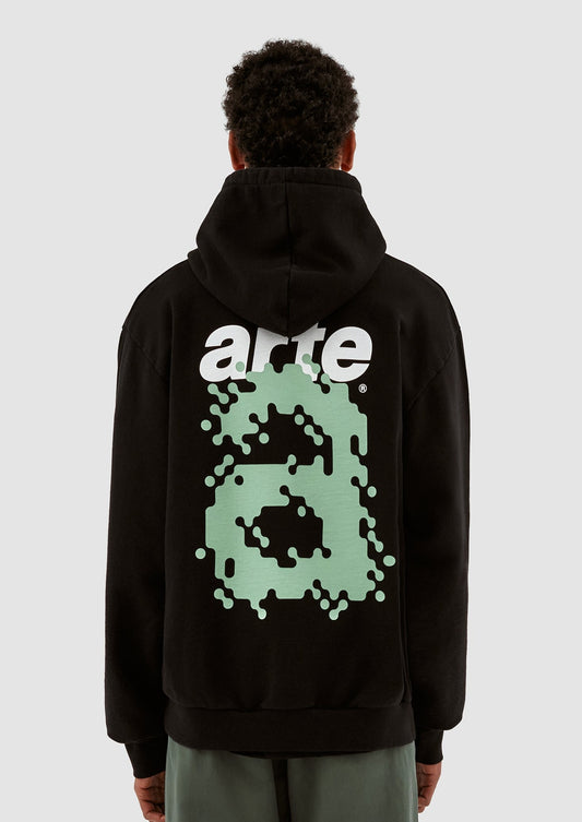ABSTRACT A HOODIE BLACK