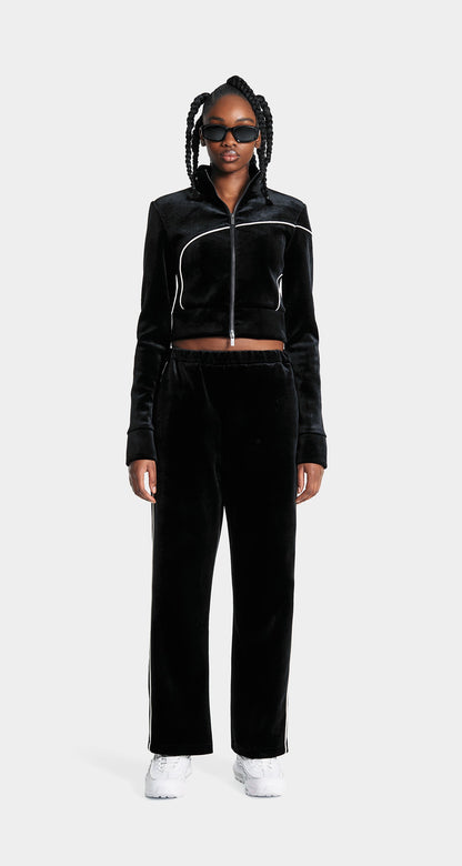 NOAM TRACK PANTS BLACK