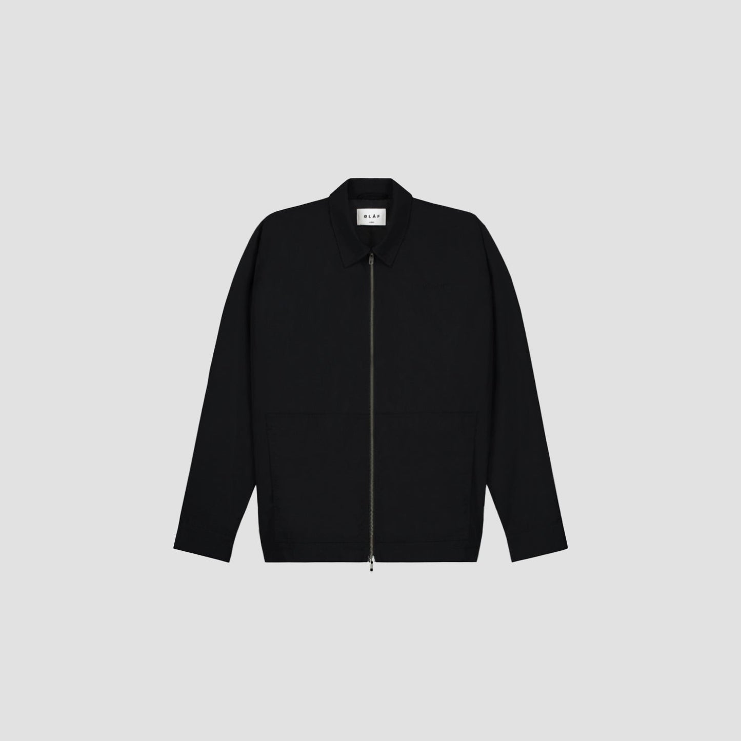 NYLON ZIP JACKET BLACK