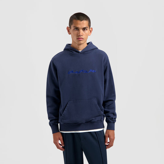 WAVY DRIFT HOODIE NAVY